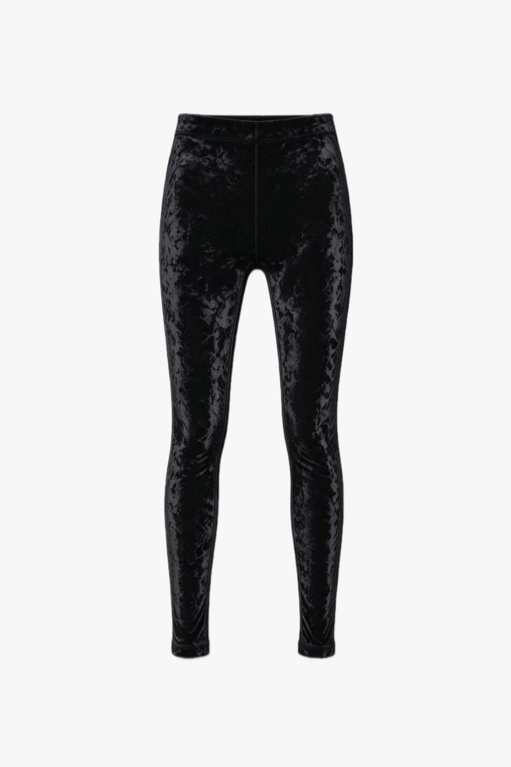 Luma Velvet Stirrup Leggings — Black  WOMEN'S