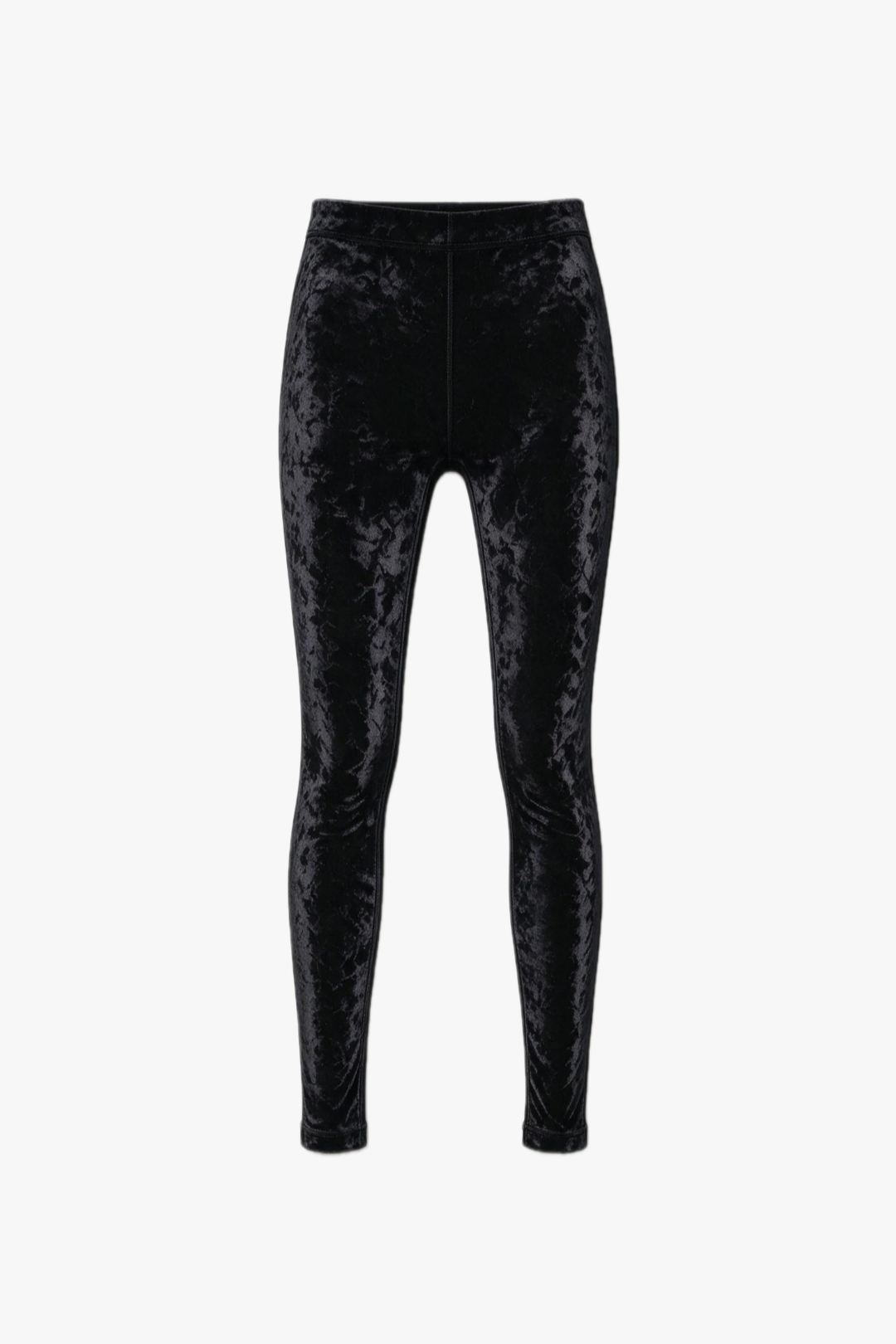 Luma Velvet Stirrup Leggings — Black  WOMEN'S