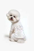 Luma Velvet Dog Tee - White DOGS · UNISEX - Iridescent Crystal