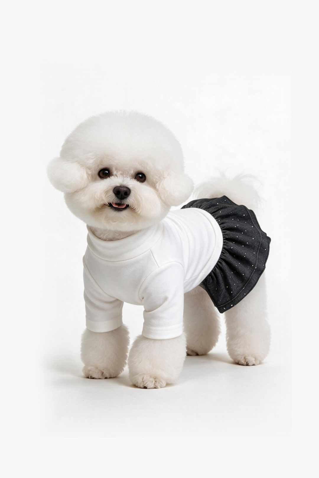 Starlit Dog Dress — White DOGS · GIRLS