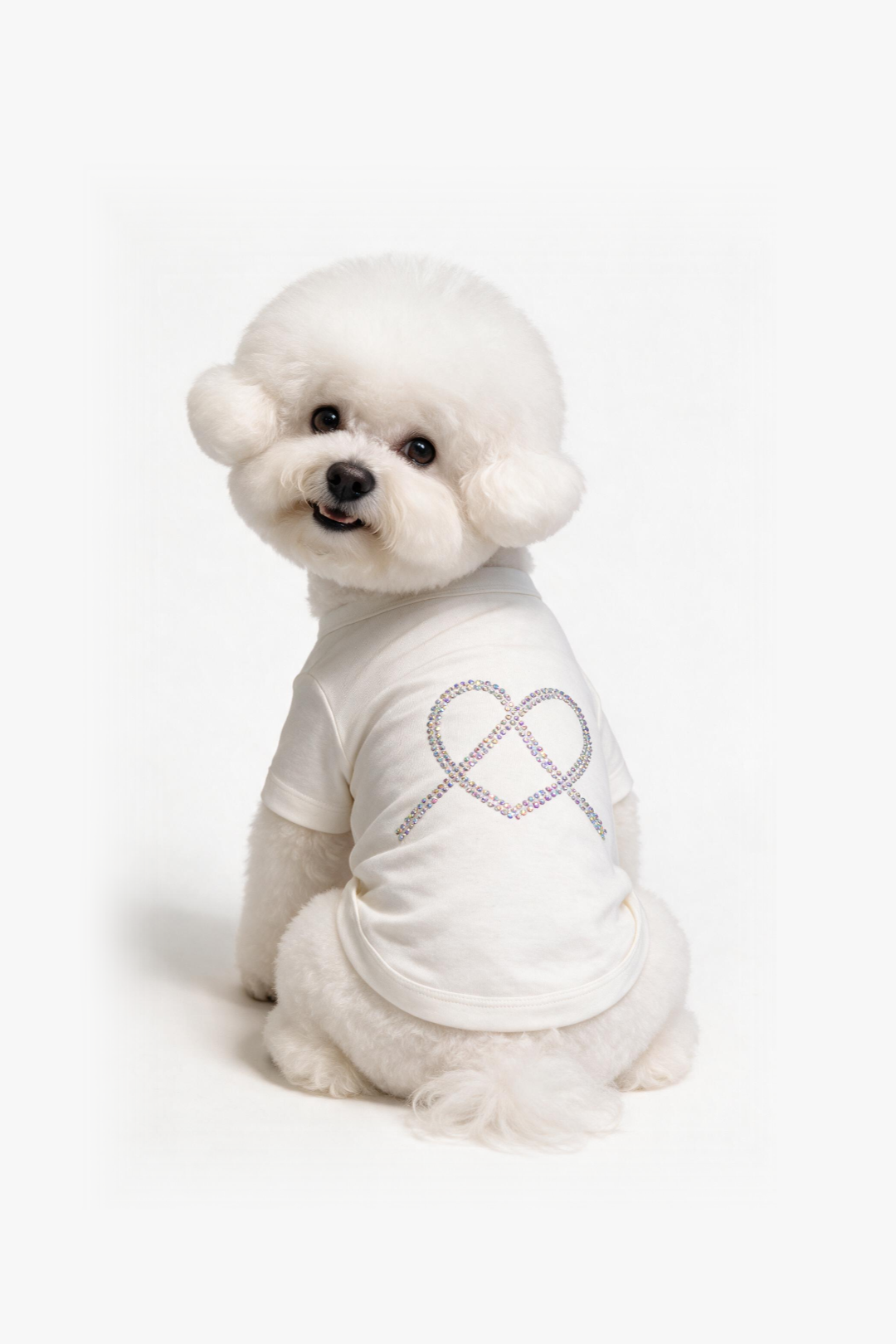 Prism Dog Tee - White DOGS · UNISEX - Iridescent Crystal
