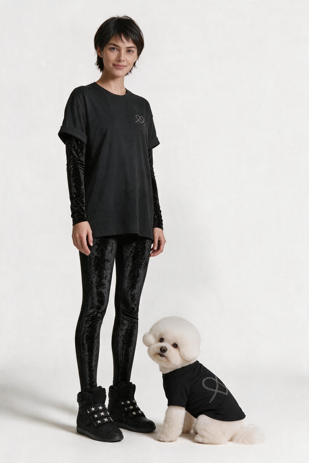 Nocturne Dog Tee - Black DOGS · UNISEX - Smoky Crystal
